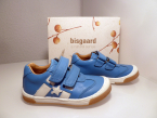 Bisgaard Leder Sneaker Blau Klett 40343.120  Gr.25