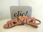 Clic!  Leder Sandale Altrosa Gr.34