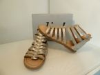 Clic!  Leder Sandale silber Gr.40