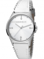 Esprit Uhr Uhren Damenuhr ES1L032L0015 Drops 01 Silver White
