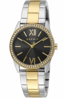 Esprit Uhr Uhren Damenuhr ES1L219M0095 Clara bicolor