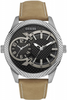 Guess Uhr Uhren Herrenuhr W0788G2 Co-Pilot Leder hellbraun