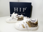 Hip Leder Sneaker wei/Leo Gr.23