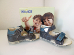 Primigi Schuhe Kinderschuhe Junge Leder Sandale blau/braun  Gr.25