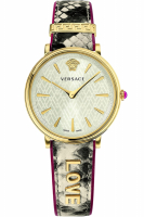 Versace Uhr Uhren Damenuhr VBP080017 V CIRCLE Logomania Edition