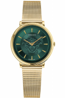 Versace Uhr Uhren Damenuhr VE8102519 V CIRCLE Edelstahl goldfarben