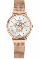 Versace Uhr Uhren Damenuhr VE8103019 V CIRCLE Edelstahl rosegoldfarben