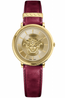 Versace Uhr Uhren Damenuhr VE8103821 V CIRCLE rot gold