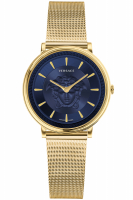 Versace Uhr Uhren Damenuhr VE8104021 V CIRCLE Edelstahl goldfarben