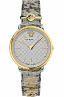 Versace Uhr Uhren Damenuhr VE8104422 V CIRCLE Leder