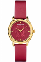 Versace Uhr Uhren Damenuhr VEPN00220 Safety Pin Leder rot