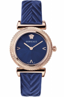 Versace Uhr Uhren Damenuhr VERE01720 V-MOTIF blau