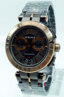 Versace Uhr Uhren Herrenuhr Chronograph VE1D00619 AION grau