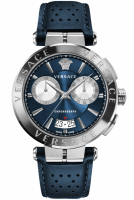 Versace Uhr Uhren Herrenuhr Chronograph VE1D00819 AION blau