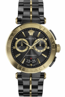 Versace Uhr Uhren Herrenuhr Chronograph VE1D01620 AION schwarz
