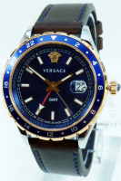 Versace Uhr Uhren Herrenuhr V11080017 HELLENYIUM GMT