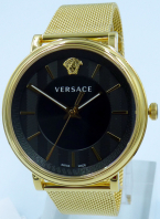Versace Uhr Uhren Herrenuhr VE5A00920 V CIRCLE Edelstahl goldfarben