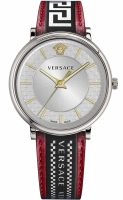 Versace Uhr Uhren Herrenuhr VE5A01421 V CIRCLE Leder