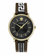 Versace Uhr Uhren Herrenuhr VE5A01721 V CIRCLE Leder