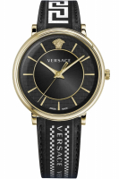 Versace Uhr Uhren Herrenuhr VE5A01921 V CIRCLE Leder
