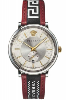Versace Uhr Uhren Herrenuhr VEBQ01319 V CIRCLE Leder