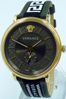 Versace Uhr Uhren Herrenuhr VEBQ01519 V CIRCLE Leder