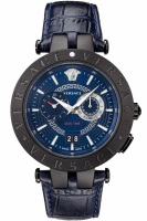 Versace Uhr Uhren Herrenuhr VEBV00419 V-Race blau schwarz