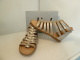Clic!  Leder Sandale silber Gr.36