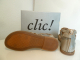 Clic!  Leder Sandale silber Gr.36