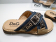 D&G Sandale OLG44 Blau/Braun Leder/Textil  G.33