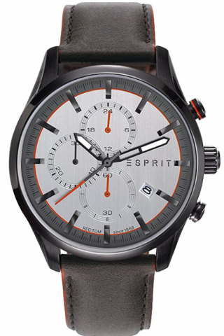 Esprit Uhr Uhren Herrenuhr Chronograph ES108391007 BROWN WHITE