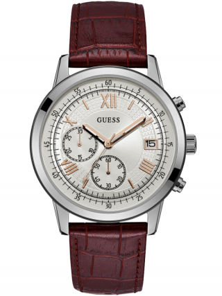 Guess Uhr Uhren Herrenuhr Chronograph W1000G2 Summit Leder