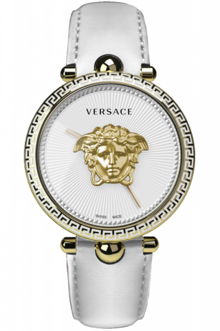 Versace Uhr Uhren Damenuhr VECO02022 PALAZZO weiß gold