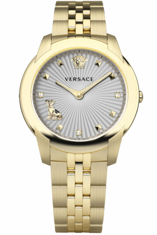 Versace Uhr Uhren Damenuhr VELR01019 AUDREY Edelstahl gold