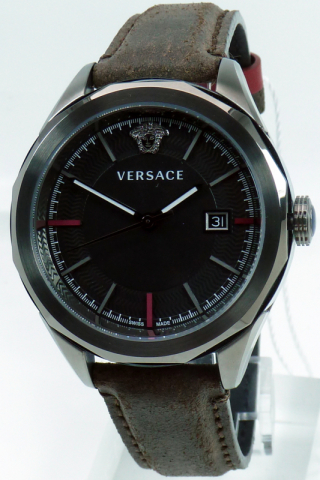 Versace Uhr Uhren Damenuhr VERA00418 GLAZE Leder