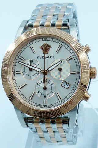 Versace Uhr Uhren Herrenuhr Chronograph VELT00319 SPORT TECH bicolor
