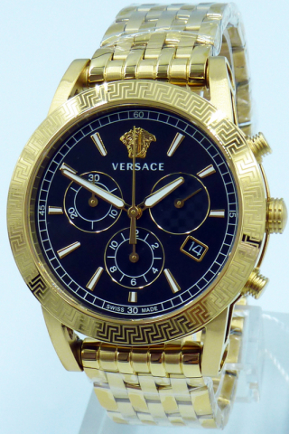 Versace Uhr Uhren Herrenuhr Chronograph VELT00419 SPORT TECH gold