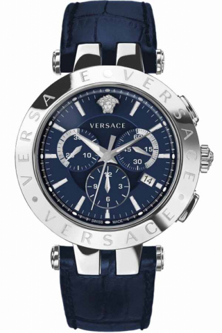 Versace Uhr Uhren Herrenuhr Chronograph VERQ00620 V-Race + 2 Lünetten