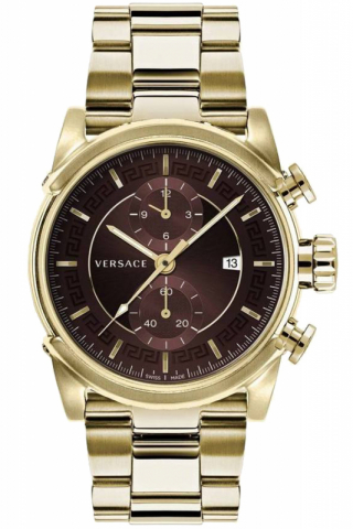 Versace Uhr Uhren Herrenuhr Chronograph VEV400619 CHRONO URBAN gold