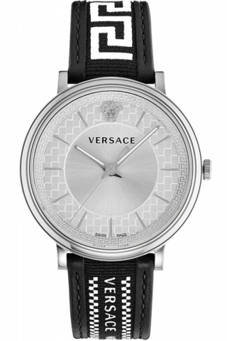 Versace Uhr Uhren Herrenuhr VE5A01021 V CIRCLE Leder